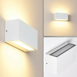 Applique murale d'extérieur Duluth LED Blanc, 1 lumière
