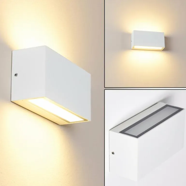 Applique murale d'extérieur Duluth LED Blanc, 1 lumière