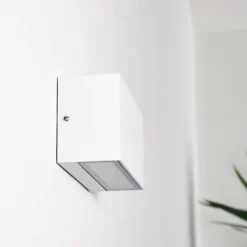 Applique murale d'extérieur Duluth LED Blanc, 1 lumière