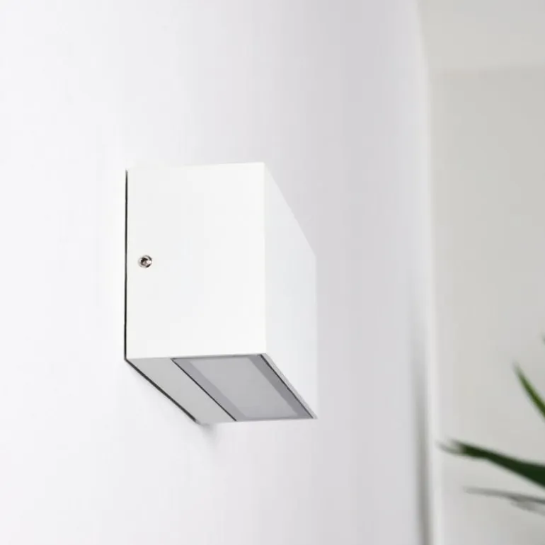 Applique murale d'extérieur Duluth LED Blanc, 1 lumière