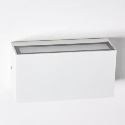 Applique murale d'extérieur Duluth LED Blanc, 1 lumière