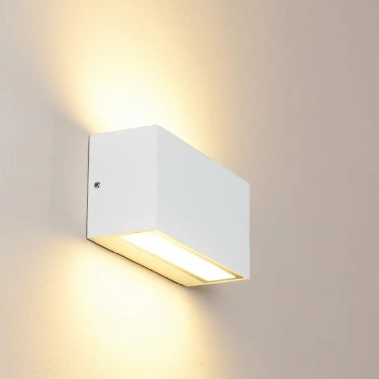 Applique murale d'extérieur Duluth LED Blanc, 1 lumière