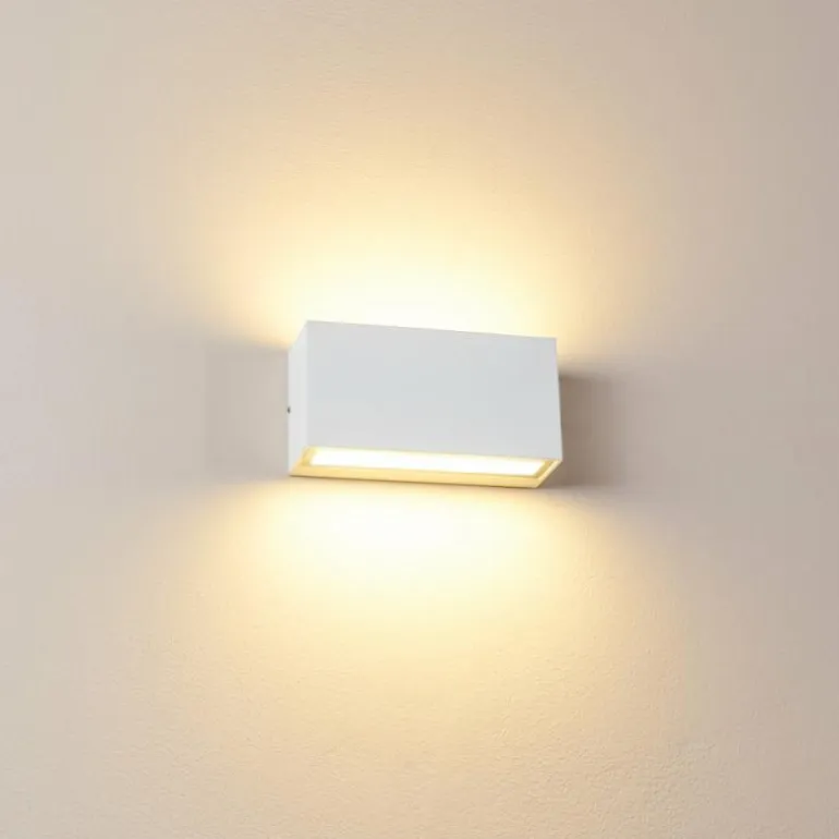 Applique murale d'extérieur Duluth LED Blanc, 1 lumière