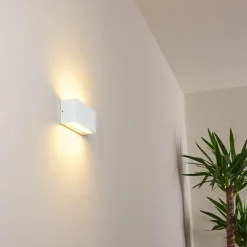 Applique murale d'extérieur Duluth LED Blanc, 1 lumière