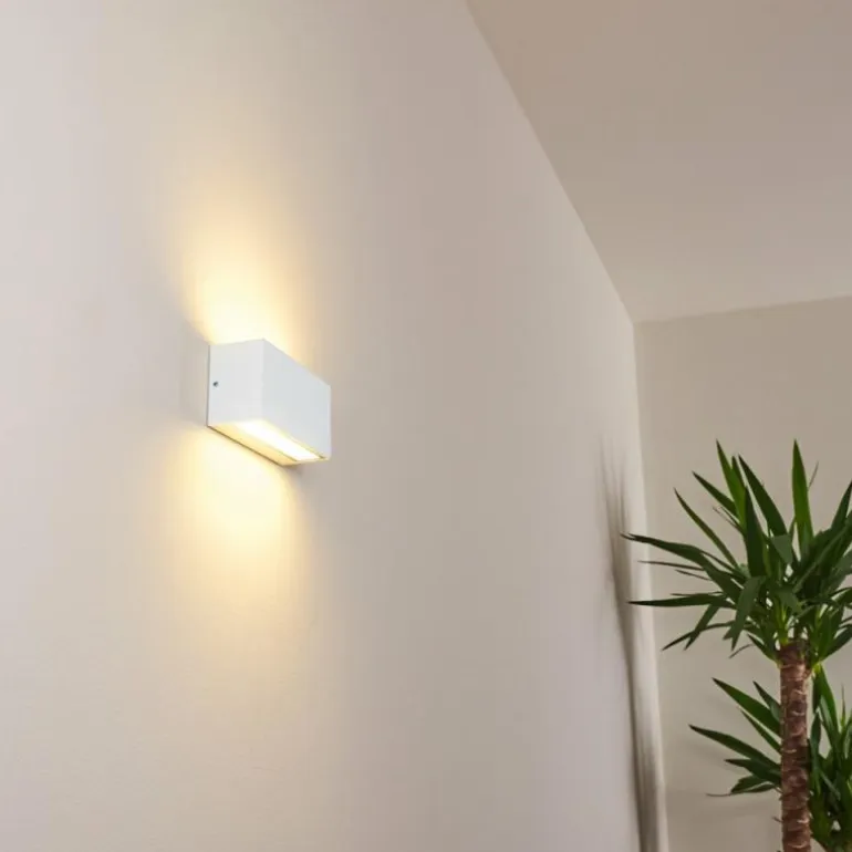 Applique murale d'extérieur Duluth LED Blanc, 1 lumière
