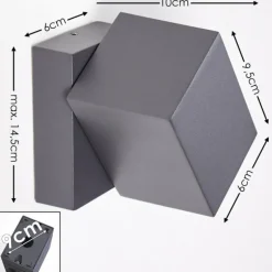Applique murale d'extérieur Bregenz LED Anthracite, 1 lumière
