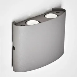 Applique murale d'extérieur Abaiang LED Gris, 1 lumière