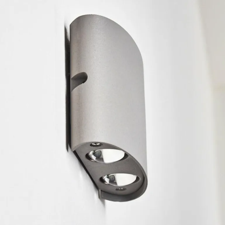 Applique murale d'extérieur Abaiang LED Gris, 1 lumière