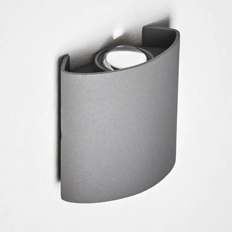Applique murale d'extérieur Abaiang LED Gris, 1 lumière