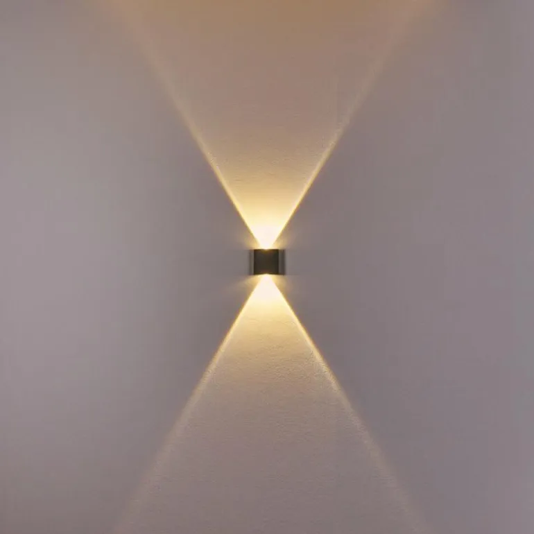 Applique murale d'extérieur Abaiang LED Gris, 1 lumière