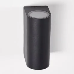 Applique murale d'extérieur Komoren LED Noir, 2 lumières