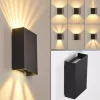 Applique murale d'extérieur Benin LED Noir, 2 lumières