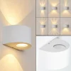 Applique murale d'extérieur Windhoek LED Blanc, 2 lumières