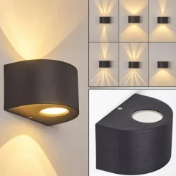 Applique murale d'extérieur Windhoek LED, 2 lumières