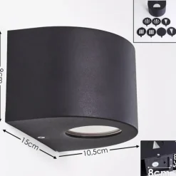 Applique murale d'extérieur Windhoek LED, 2 lumières