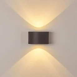 Applique murale d'extérieur Windhoek LED, 2 lumières