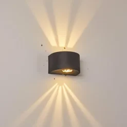 Applique murale d'extérieur Windhoek LED, 2 lumières