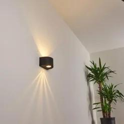 Applique murale d'extérieur Windhoek LED, 2 lumières