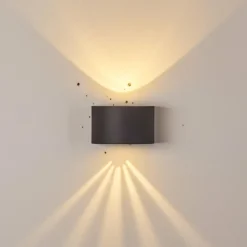 Applique murale d'extérieur Windhoek LED, 2 lumières