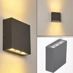Applique murale d'extérieur Tinglev LED Anthracite, 1 lumière