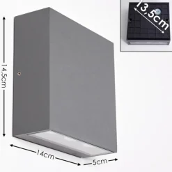Applique murale d'extérieur Tinglev LED Anthracite, 1 lumière