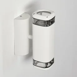 Applique murale d'extérieur Corneda Blanc, 2 lumières