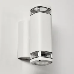 Applique murale d'extérieur Corneda Blanc, 2 lumières