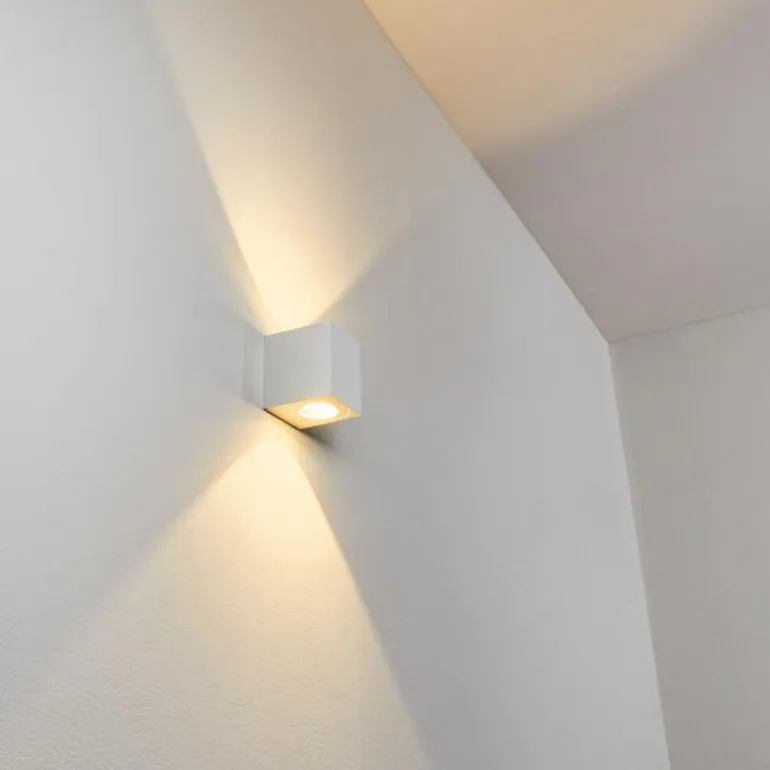 Applique murale d'extérieur Mora LED Blanc, 2 lumières