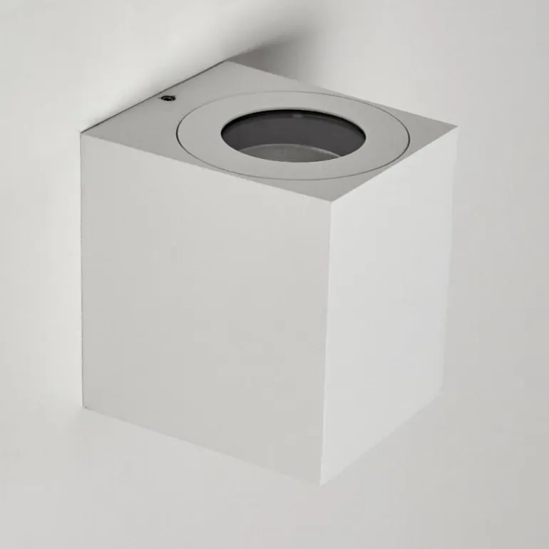 Applique murale d'extérieur Mora LED Blanc, 2 lumières