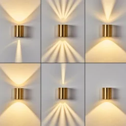 Applique murale d'extérieur Mora LED Laiton, 2 lumières