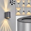 Applique murale d'extérieur Mora LED Gris, 2 lumières