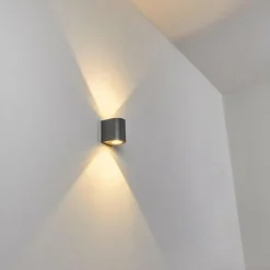 Applique murale d'extérieur Mora LED Gris, 2 lumières