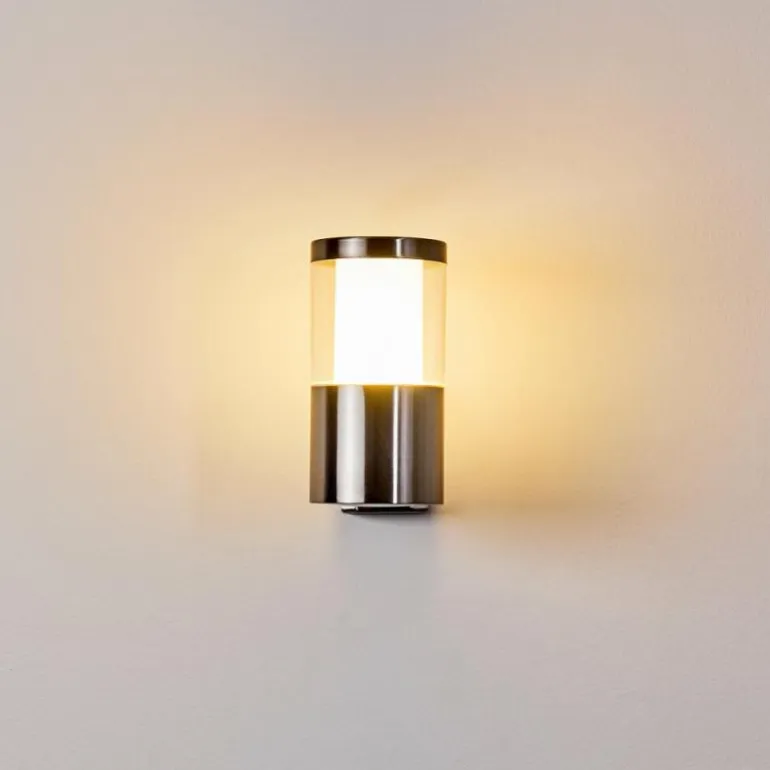 Applique murale d'extérieur Leon LED Nickel mat, 1 lumière