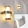 Applique murale d'extérieur Parawa LED Nickel mat, 2 lumières