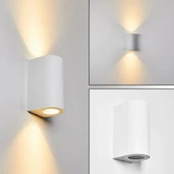 Applique murale d'extérieur Boda Blanc, 2 lumières