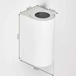 Applique murale d'extérieur Boda Blanc, 2 lumières