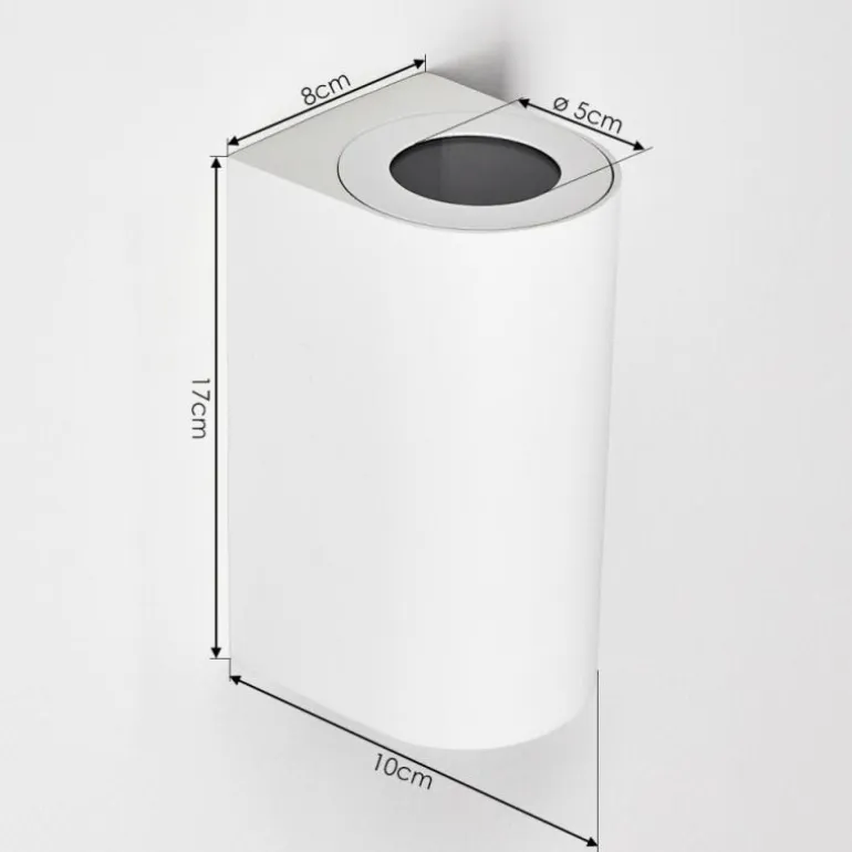 Applique murale d'extérieur Boda Blanc, 2 lumières