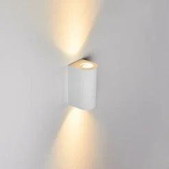 Applique murale d'extérieur Boda Blanc, 2 lumières