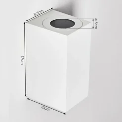 Applique murale d'extérieur Boda Blanc, 2 lumières