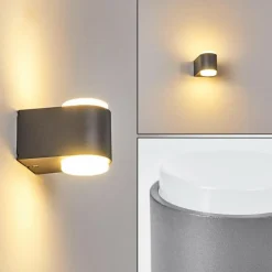 Applique murale d'extérieur Mapiu LED Anthracite, 2 lumières
