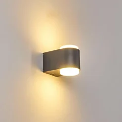 Applique murale d'extérieur Mapiu LED Anthracite, 2 lumières