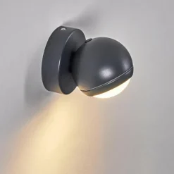 Applique murale d'extérieur Kapowai LED Anthracite, 1 lumière