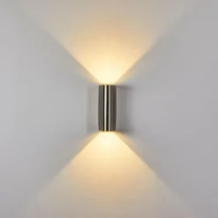 Applique murale d'extérieur Avena LED Acier inoxydable, 1 lumière