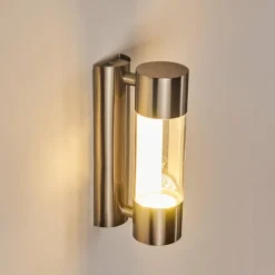 Applique murale d'extérieur Caivano LED Nickel mat, 1 lumière