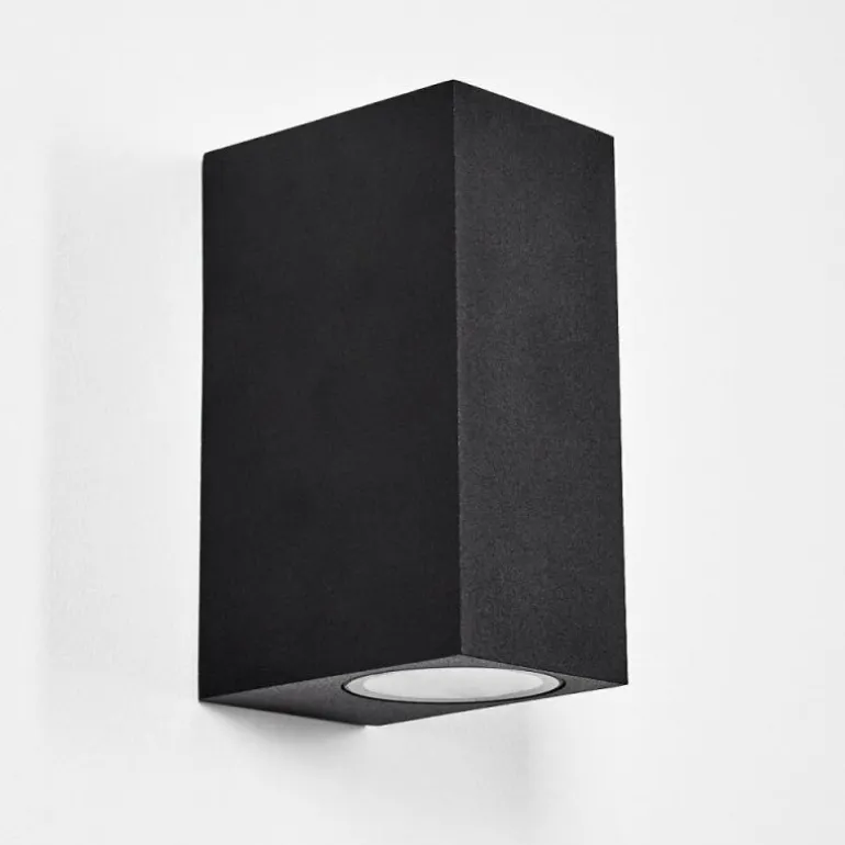 Applique murale d'extérieur Komoren LED Noir, 2 lumières