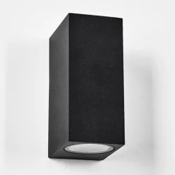 Applique murale d'extérieur Komoren LED Noir, 2 lumières