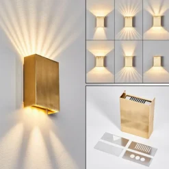 Applique murale d'extérieur Benin LED Laiton, 1 lumière