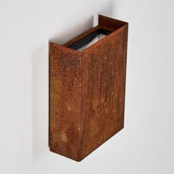 Applique murale d'extérieur Benin LED Rouille, 1 lumière