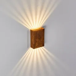Applique murale d'extérieur Benin LED Rouille, 1 lumière