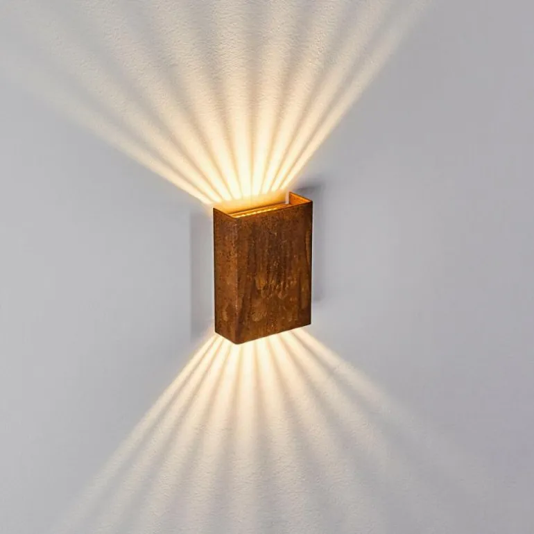 Applique murale d'extérieur Benin LED Rouille, 1 lumière